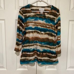 Women’s Alfred Dunner top (multi color)